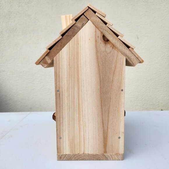 NEW HANDMADE Wooden Bird House Birdhouse Handbuilt Wood Garden Decor Spring Made - Picture 6 of 14
